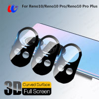 3ชิ้นเลนส์โค้ง3D กระจกนิรภัยสำหรับ Oppo Reno10 Pro 5G Orro Reno 10 Pro + Reno10Pro Plus เคสกล้อง OppoReno10เคสกันกระแทก