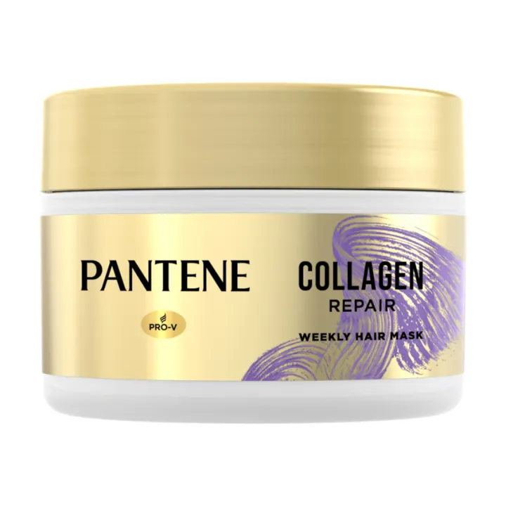 PANTENE แพนทีน Collagen Repair มาส์ก ทรีทเม้นท์ สูตรผมแห้งเสีย  170 มล.