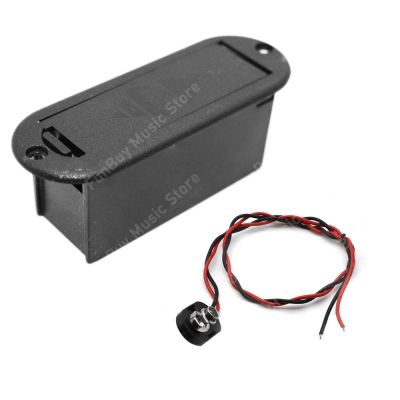 ‘【；】 Guitar Bass 9V Volt Guitar Pickup Battery Box Cover Case Holder Plastic Battery Cover With Adapter Cable Guitarra Accessories