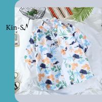 ( kin18 ) เสื้อเชิ้ตฮาวาย สำหรับผู้ชาย QC8191601