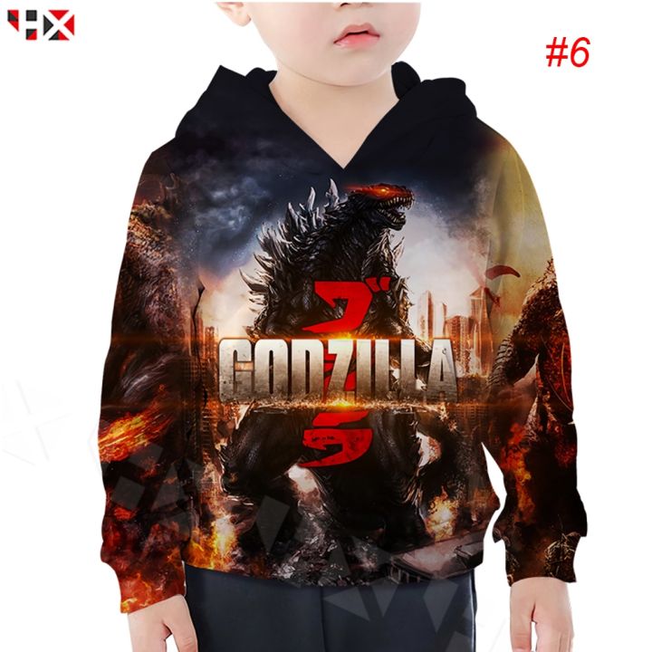 hx-ก็อตซิลลา-godzilla-เสื้อกันหนาวมีฮู้ดพิมพ์ลาย-3-d-สำหรับเด็ก