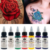 Favogue คลังสินค้าพร้อม30ML 7ขวดไดนามิกมืออาชีพหมึกสักลายFpermanentธรรมชาติพืชTattoo Pigment Dyeableผลิตภัณฑ์รอยสัก7สี