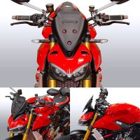 Motorcycle Windscreen Windshield Deflector Protector Wind Screen For DUCATI Streetfighter V4 V4S 2020 2021