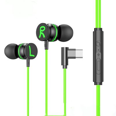 Gaming Wired Earbuds USB Type C 3.5MM In Ear Earphone With Mic Stereo Call Sports Headset Earphones For Xiaomi Huawei Computer