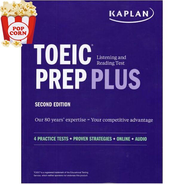 Bought Me Back ! หนังสือภาษาอังกฤษ TOEIC Listening and Reading Test Prep Plus: Second Edition (Kaplan Test Prep) พร้อมส่ง