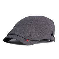 Casual Beret Hat Men Solid Color Newsboy Cap Long Brim Painter Cap Women Flat Ivy Peaked Herringbone Duckbill January203