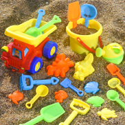 Bộ đồ chơi ô tô xúc cát cho bé - Màu sắc bát mắt