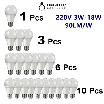 6PCS High power LED bulb 220V 15W E27 B22 super bright warm white light is  suitable for study, living room and office