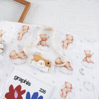 Happy Flute 1Pc Muslin Baby Swaddles นุ่มทารกแรกเกิดผ้าห่มผ้าเช็ดตัวเด็ก Gauze ทารก Wrap Sleepsack Strolle Cover