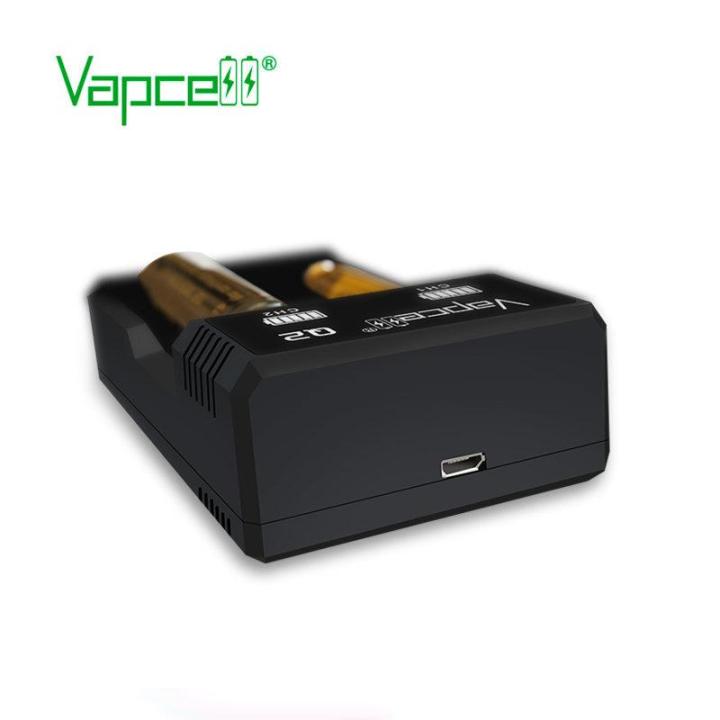 เครื่องชาร์จ-vapcell-q2-ชาร์จถ่าน-li-on-2-ช่อง-ของแท้-ราคาประหยัด-เฉพาะเครื่องชาร์จไม่รวมถ่านชาร์จ