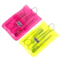 5pcs Travel Pedicure Manicure Set Nail Cutter Nail Care Clipper with PVC Package Drop Shipping