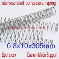 5pcs 0.8x10x305mm stainless steel spot spring 0.8mm wire hammer spring Y type compression spring pressure spring OD 10mm