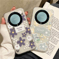 เคสโทรศัพท์มือถือแฟชั่นลายดอกไม้โรแมนติกสำหรับผู้หญิง X9b เคสสำหรับ Honor 5G HONOR X9B 2023ใหม่เคสป้องกันแบบใส