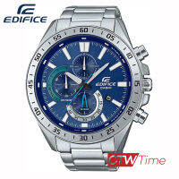 Casio Edifice นาฬิกาข้อมือผู้ชาย สายสแตนเลส รุ่น EFV-620D-2AVUDF (สีเงิน / หน้าปัดสีน้ำเงิน)