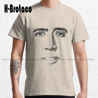 John Travolta Face Nicolas Cage Nic Cage Classic T-Shirt Cute Shirts For Teen Girls Fashion Creative Leisure Funny T Shirts New