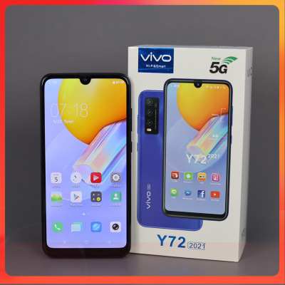 วีโว่ Vivo Y72  รองรับแอพเป๋าตัง คนละครึ่ง สแกนใบหน้า เครื่องใหม่ในซีล(ประกัน 3 เดือน)หน้าจอขนาด 6.5 นิ้ว Full HD- กล้องหน้า หยดน้ำ 8 ล้าน.