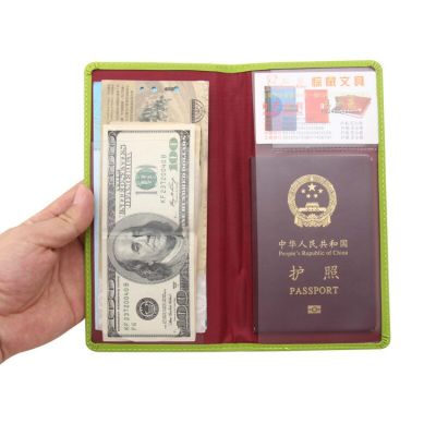 2019 Travel Business Solid Pu Leather Long Passport Cover Men Credit Card Holder Case Driver License Tickets Wallet Coin Bag Card Holders