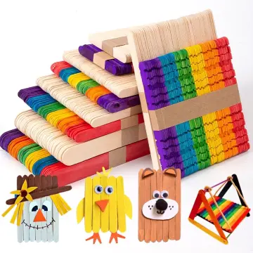 Big Popsicle Sticks Jumbo Popsicle Sticks Big Wooden Popsicle Sticks 50pcs  [Artify]