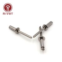 〖Maximus metals〗 DIN 15983 M4.0สแตนเลสและเหล็กตาบอด Rivet หัวกลมเปิดประเภท Csk หัวป๊อป Rivet หลายขนาด20ชิ้น