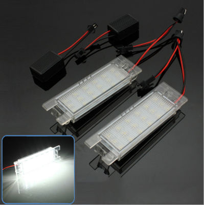 Canbus LED โคมไฟป้ายทะเบียนสำหรับ Opel Zafira B Astra H Corsa D เครื่องราชอิสริยาภรณ์