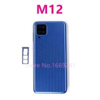 【☸2023 New☸】 jiejiu65879742 สำหรับ Samsung Galaxy M12 M127 Sm-M127f Sm-M127g ฝาครอบด้านหลังซ่อมบ้านส่วนประกอบเคสด้านหลังพลาสติกพร้อมกับซิมการ์ดถาด