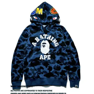 Bape hot sale blue sweater