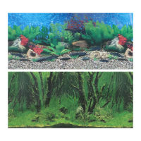 Sundom 2 Sheets of Fish Tank Stickers Aquarium Background Stickers Landscape Backdrop