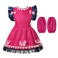 Red Christmas Girls Dress For Kids Cosplay Snow White Princess Costume tangled Children New Year Party Vestido Xmas Clothing