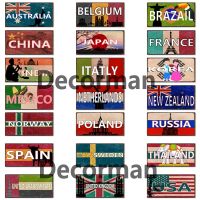 【YF】✎♛✤  [ Mike86 ] Countries Custom License plate Metal Sign painting decor Pub LTA-1797 20x30