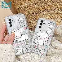 YiaMia เคสโทรศัพท์แฟชั่นสำหรับ Samsung Galaxy A13 A14 A20S A21S A22 A31 A12 A11 A10S A10หลังซิลิโคน A04 A04E A04S A03 A02S ลายการ์ตูนสุนัขน่ารัก3D เคสขอบหยักแบบนิ่มสุดน่ารักฝาครอบ