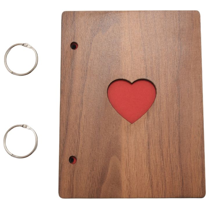 6-inch-wooden-photo-album-baby-growth-memory-life-photo-relief-book-record-book