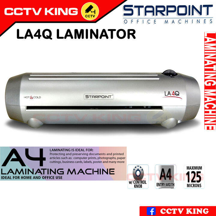STARPOINT ID Laminating Machine Hot & Cold Laminator Pouch Laminator Lazada PH