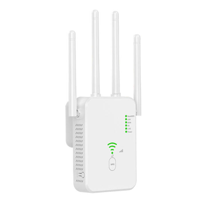 Router Nirkabel Multifungsi, Repeater Wifi PlugPlay AC1200M Gigabit
