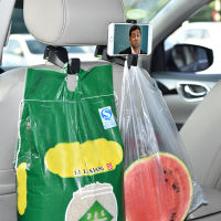 【cw】Car Back Seat Hanger Hook Gadget Car Headrest Hooks with Phone Holder for Handbag Universal Placement Tool Accessorieshot