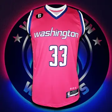 Washington Wizards #33 Kyle Kuzma Jersey Pink