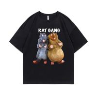 Funny Rat Gang T Shirt Short Sleeve Men Women Fun Tees Remy Emile Mouse Graphic T-shirt Streetwear Harajuku Design Print Tshirt 4XL 5XL 6XL