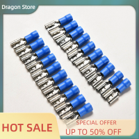 Dragon 20 Blue ตัวเมียฝาครอบกันฝุ่นขั้วแบตเตอรี่หุ้มฉนวนไฟฟ้าแบบจีบ14-16AWG ขั้ว