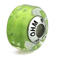 บีดแล้ว มูราโน่ Lime OHM Murano Glass Bead Charm