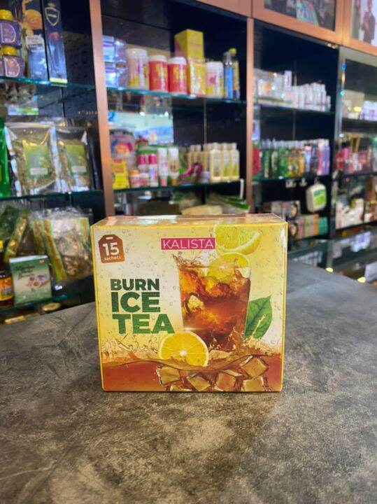 [ FREEGIFT ] KALISTA BURN ICE TEA 15 SACHETS Lazada