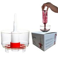 Wine Rinser Beer Bottle Washer Sterilizer Adapter For Home Brew Laboratory Bar Kitchen Bottle Cleaning Machine Tools Transparent