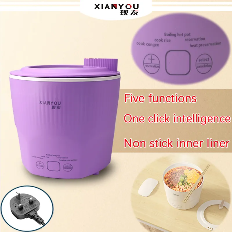 1L Electric Rice Cooker (Purple)