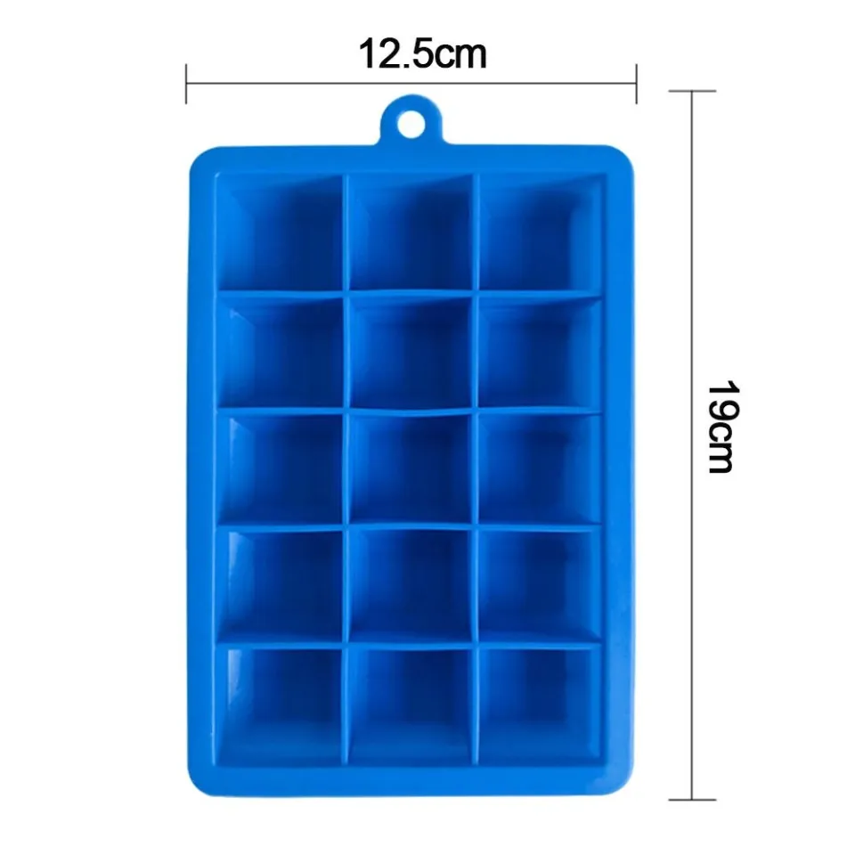 6 Grid Big Ice Tray Mold Food Grade Silicone Ice Cube Mold Square Ice Cube  Tray Mold Bar Pub Wine DIY Ice Cube Maker With Lid - AliExpress