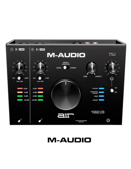 m-audio-air-192-8-ออดิโออินเตอร์เฟส-audio-midi-interface-2-in-4-out-ระบบเสียง-24-bit-192-khz-แถมฟรีสาย-usb-amp-สาย-midi-amp-protools-amp-ableton-live