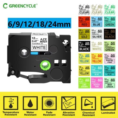 GREENCYCLE 1Pcs 6mm/9mm/12mm 231 Label Tape Compatible for Maker TZE 131 431 531 631 731