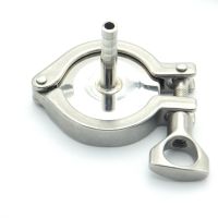 ﺴ∋ 304 Stainless Steel Sanitary Pipe Fitting Set 10mm Hose Barb Ferrule 1/2 Tri Clamp Silicon Gasket End Cap