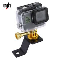 ขายึดขาตั้งกล้องสามขามอเตอร์ไซค์อะลูมิเนียม CNC พร้อมสกรูสำหรับ Gopro 9 8 7 6 5 4 3 + OSMO MAX เหมาะสำหรับ Xiaomi Yi SJ INSTA360กล้องแอคชั่นแคมเมรา