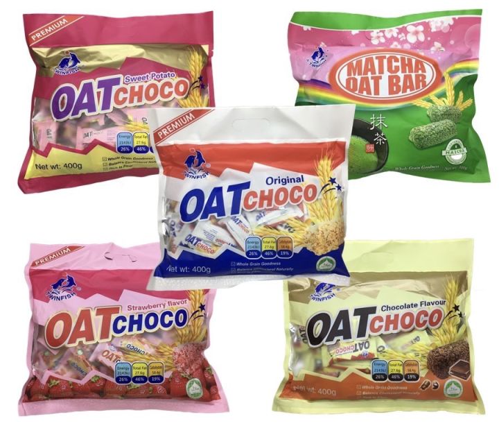 ขนมข้าวโอ๊ตอัดแท่ง-โอ๊ตโลมา-twinfish-oat-choco