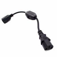 【YF】 C14-C13 Extension Power CordIEC 320 C13 Female to C14 Male with10A On/Off Switch Adapter Cable Fr PDU UPS1pcs