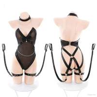 Women Body Lingerie Patent Leather Lace Bodysuit Crotchless Bigsize Cosplay Costume Erotic Lingerie Uniform Temptation