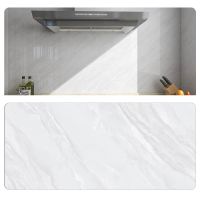 60cmx1m Imitation marble pattern thickened self-adhesive wallpaper waterproof and anti-oil fume stickers for kitchen cabinets